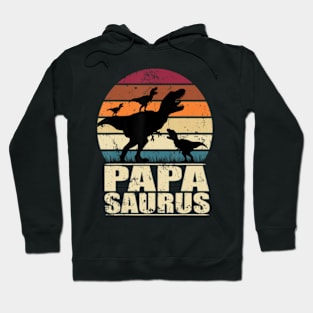 Papasaurus Rex Dinosaur Riple Dino Daddy Papa Saurus Hoodie